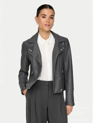 ONLY Куртка зі штучної шкіри Gemma 15153079 Сірий Regular Fit ONLY Куртка зі штучної шкіри Gemma 15153079 Сірий Regular Fit