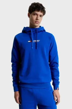 Мужское синее худи ESSENTIALS Синий S Tommy Hilfiger MW0MW30385