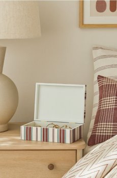 Контейнер для зберігання з кришкою - бежевий