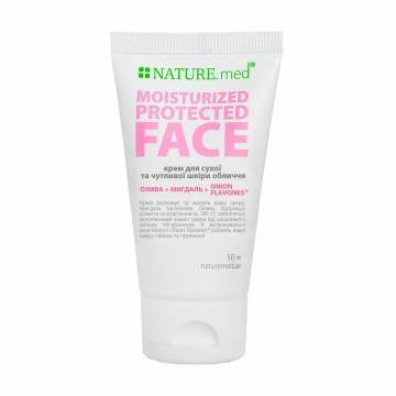 Увлажняющий крем для лица NATURE.med Natures Solution Moisturized Protected Face SPF 15 для сухой и чувствительной кожи, 50 мл Увлажняющий крем для лица NATURE.med Natures Solution Moisturized Protected Face SPF 15 для сухой и чувствительной кожи, 50 мл