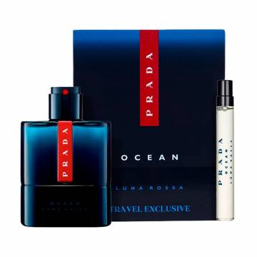 Парфюмированный набор мужской Prada Luna Rossa Ocean (туалетная вода, 100 мл + туалетная вода, 10 мл) Парфюмированный набор мужской Prada Luna Rossa Ocean (туалетная вода, 100 мл + туалетная вода, 10 мл)