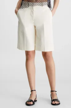 Женские белые шорты ESSENTIAL Белый 34 Calvin Klein K20K205213