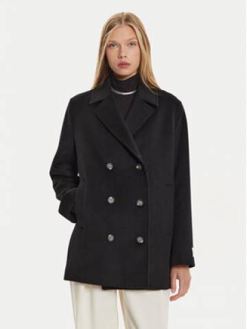 Calvin Klein Вовняне пальто K20K207699 Чорний Regular Fit Calvin Klein Вовняне пальто K20K207699 Чорний Regular Fit