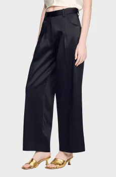 Женские черные брюки Черный 40 Sandro SFPPA01857_Black