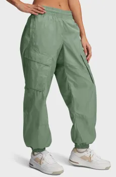 Женские зеленые спортивные брюки Unstoppable Wvn Sheen Cargo Зеленый M Under Armour 1389672-348