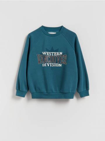 Reserved - Світшот із принтом - темно-бірюзовий - 966FJ-69X