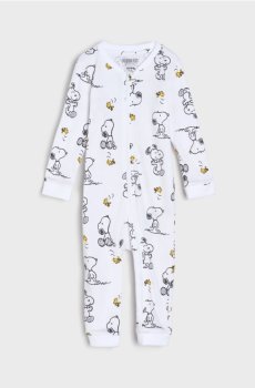 Бавовняний сліп для немовлят Peanuts - білий