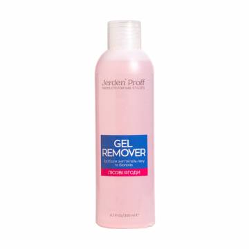 Средство для снятия гель-лака и биогеля Jerden Proff Gel Remover Лесные ягоды, 200 мл Средство для снятия гель-лака и биогеля Jerden Proff Gel Remover Лесные ягоды, 200 мл