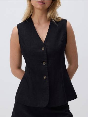 Reserved - LADIES` VEST - чорний - 0988P-99X Reserved - LADIES` VEST - чорний - 0988P-99X