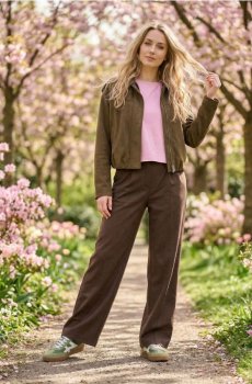 Кросівки з елементами з штучного замшу - різнобарвний