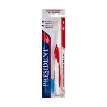 Зубная щетка PresiDENT Clinical Active ультра-мягкая, 1 шт Зубная щетка PresiDENT Clinical Active ультра-мягкая, 1 шт