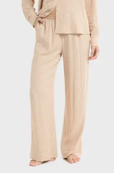 Женские бежевые брюки в полоску HOLGA Бежевый L Etam 6557046