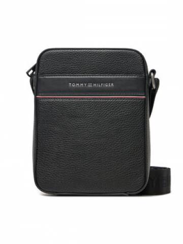 Tommy Hilfiger Плоска сумка Th Corp Mini Reporter AM0AM13303 Чорний Tommy Hilfiger Плоска сумка Th Corp Mini Reporter AM0AM13303 Чорний