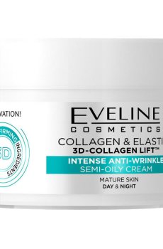 Крем для лица Eveline Cosmetics Коллаген & Эластин, полужирный, активное омоложение, для зрелой кожи, 50 мл