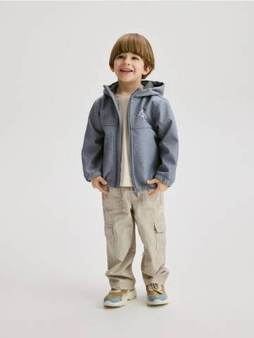 Reserved - Куртка з капюшоном oversize - світло-блакитний - 352CJ-50X Reserved - Куртка з капюшоном oversize - світло-блакитний - 352CJ-50X