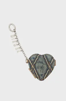 Женский синий джинсовый брелок CHARM-D CHARM-D MIRROR WALLET Синий ONESIZE Diesel X10211 P5570