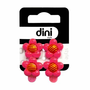 Набор заколок-лапка для волос Dini Kids Два цветка, малиновый, 2 шт (d-111) Набор заколок-лапка для волос Dini Kids Два цветка, малиновый, 2 шт (d-111)