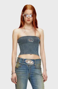 Женский синий топ M-CLARKSVILLEX-C Синий M Diesel A14813 0ANAH