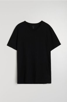 Бавовняна футболка basic - чорний