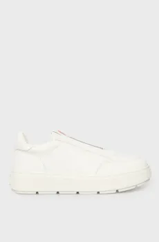 Женские белые кожаные слипоны Белый 39 Moschino JA15104G1N.IA0;100