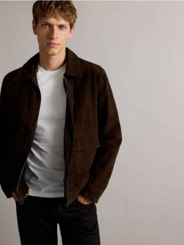 Reserved - MEN`S OUTER JACKET - темно коричневий - 458BK-89X Reserved - MEN`S OUTER JACKET - темно коричневий - 458BK-89X