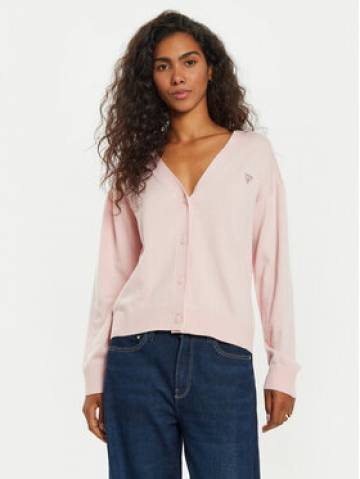 Guess Jeans Кардиган W4BR16 Z3HO2 Рожевий Regular Fit Guess Jeans Кардиган W4BR16 Z3HO2 Рожевий Regular Fit