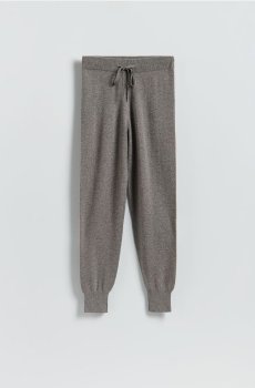 Reserved - Вовняні штани з домішкою кашеміру - пильно-коричневий - TF115-98X