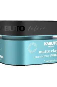 Мужская глина для укладки волос Kabuto Katana Matte Clay Wax, Electric Force Экстрасильная фиксация, 150 мл