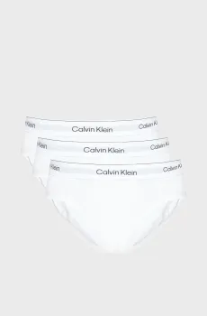 Мужские белые брифы (3 шт) HIP BRIEF Белый L Calvin Klein LV00NB4388