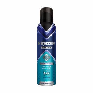 Дезодарант-антиперспирант Venom For Men Deep Essence 48h мужской, 150 мл Дезодарант-антиперспирант Venom For Men Deep Essence 48h мужской, 150 мл