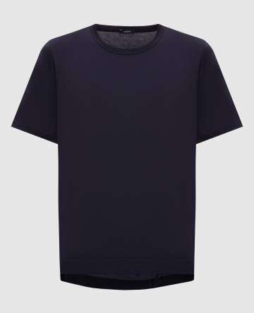 Синяя футболка Jersey Habotai с шелком Синяя футболка Jersey Habotai с шелком
