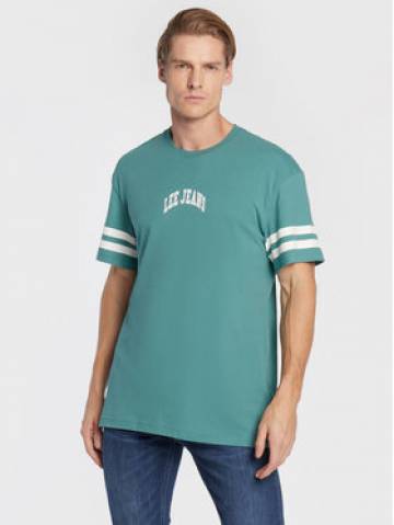 Lee Футболка College L69BFQDO 112321853 Зелений Relaxed Fit Lee Футболка College L69BFQDO 112321853 Зелений Relaxed Fit