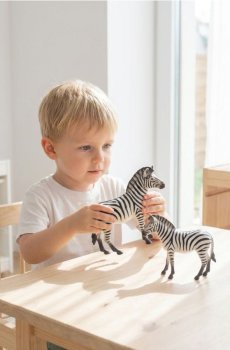 Набір фігурок зебр, 2 шт. - чорний