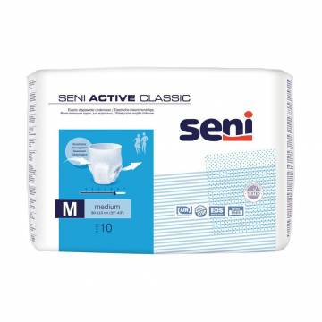Подгузники-трусы для взрослых Seni Active Classic размер Medium, 10 шт Подгузники-трусы для взрослых Seni Active Classic размер Medium, 10 шт