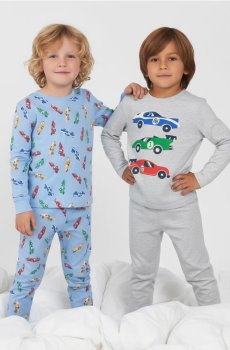 Двокомплектні піжами – набір з 2 штук - сірий