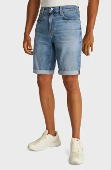 Мужские голубые джинсовые шорты SLIM Голубой 38 Calvin Klein Jeans J30J327516