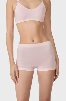 Женские пудровые трусики-шорты AMANDE Розовый L Etam 6528255