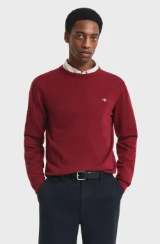 Мужской красный шерстяной джемпер SUPERFINE Красный S Gant 87211