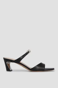 Женские черные кожаные мюли Черный 39 Baldinini D4E506P5VITE;0000