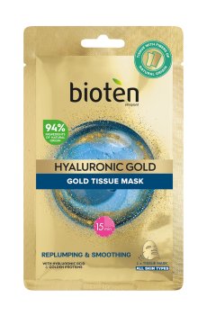 Тканевая маска для лица Bioten Hyaluronic Gold Tissue Mask, 25 мл
