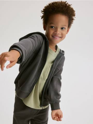 Reserved - Бавовняне худі - темно-сірий - 006FK-90X Reserved - Бавовняне худі - темно-сірий - 006FK-90X