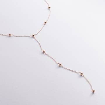 Колье 2 в 1 "Шарики" в красном золоте кол02572 Колье 2 в 1 "Шарики" в красном золоте кол02572