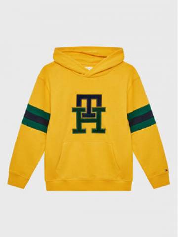 Tommy Hilfiger Світшот Icon Monogram KS0KS00312 D Жовтий Regular Fit Tommy Hilfiger Світшот Icon Monogram KS0KS00312 D Жовтий Regular Fit