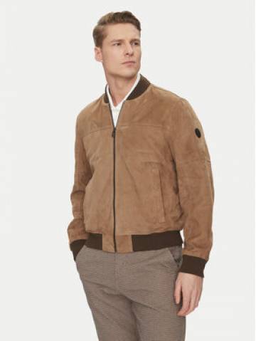 JOOP! Шкіряна куртка 17 Pios 80000774 Бежевий Regular Fit JOOP! Шкіряна куртка 17 Pios 80000774 Бежевий Regular Fit