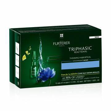 Концентрированное средство против выпадения волос Rene Furterer Triphasic Reactional Anti-Hair Loss Ritual, 12*5 мл Концентрированное средство против выпадения волос Rene Furterer Triphasic Reactional Anti-Hair Loss Ritual, 12*5 мл