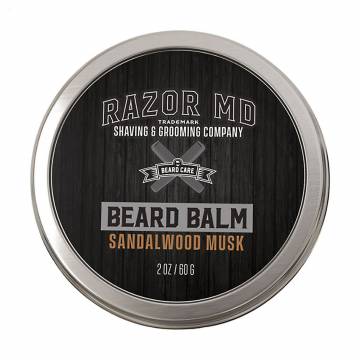Мужской бальзам для бороды Razor MD Beard Balm Сандаловое дерево и мускус, 60 г Мужской бальзам для бороды Razor MD Beard Balm Сандаловое дерево и мускус, 60 г