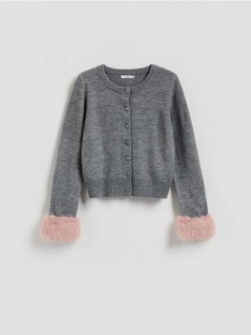 Reserved - LADIES` SWEATER - середньо-сірий - 586FW-85M