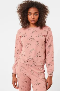 Женский розовый лонгслив YAVIE Розовый S Etam 6528361