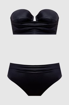 Черный купальник с логотипом