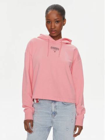 Tommy Jeans Світшот Essential Logo DW0DW17797 Рожевий Relaxed Fit Tommy Jeans Світшот Essential Logo DW0DW17797 Рожевий Relaxed Fit